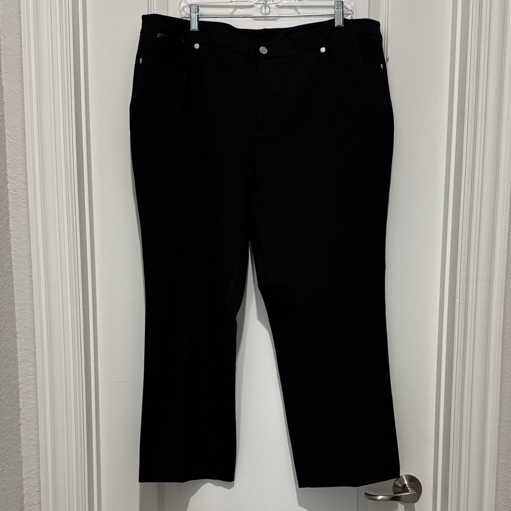 Anne Klein Black Trouser Dress Pants - 18w - NWOT